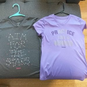 Lot of 2 Reebok Active Tee Shirts